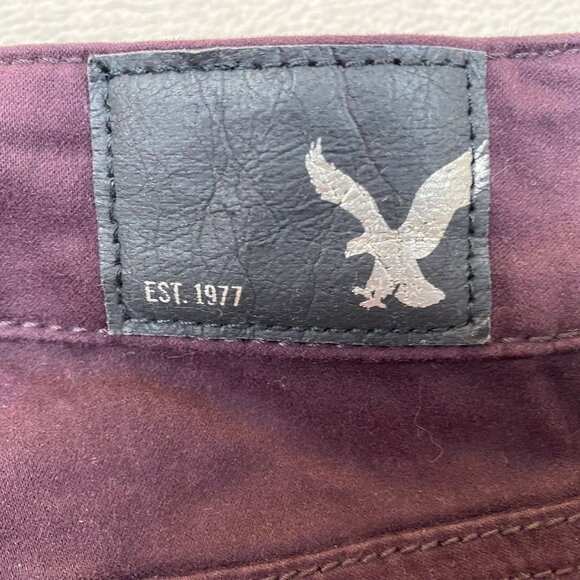 American Eagle Outfitters Womens Jeans Size 0 Skinny Jeggings Stretch Purple - Picture 13 of 15